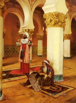 Religious Painting - Evening Prayer Arabian painter Rudolf Ernst Islamic